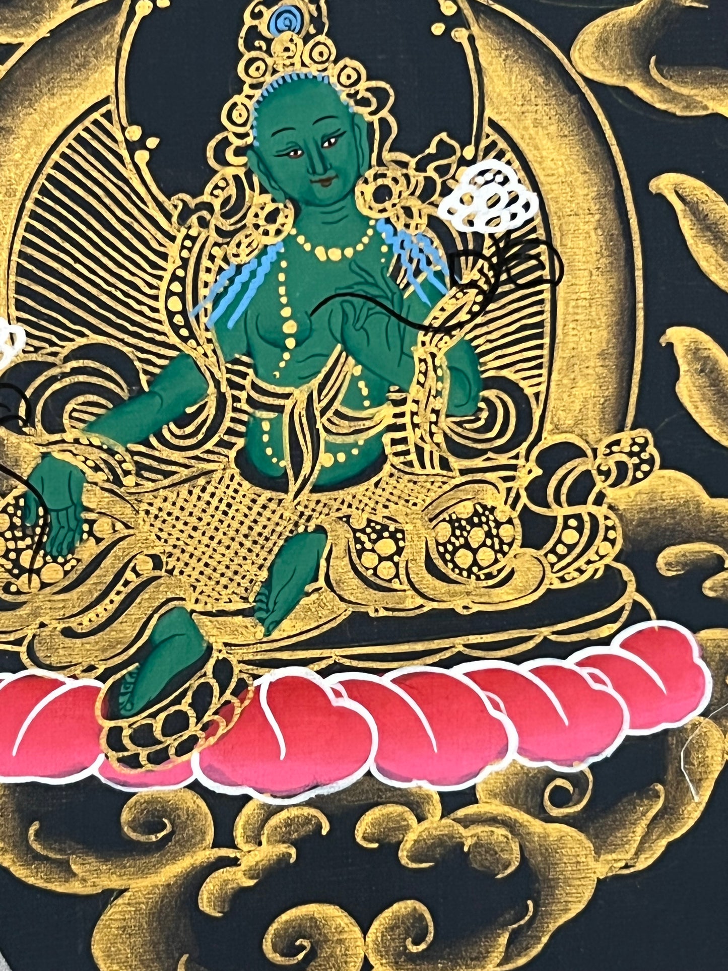 Thousand Armed Avalokiteshvara Gold Brocade Thangka