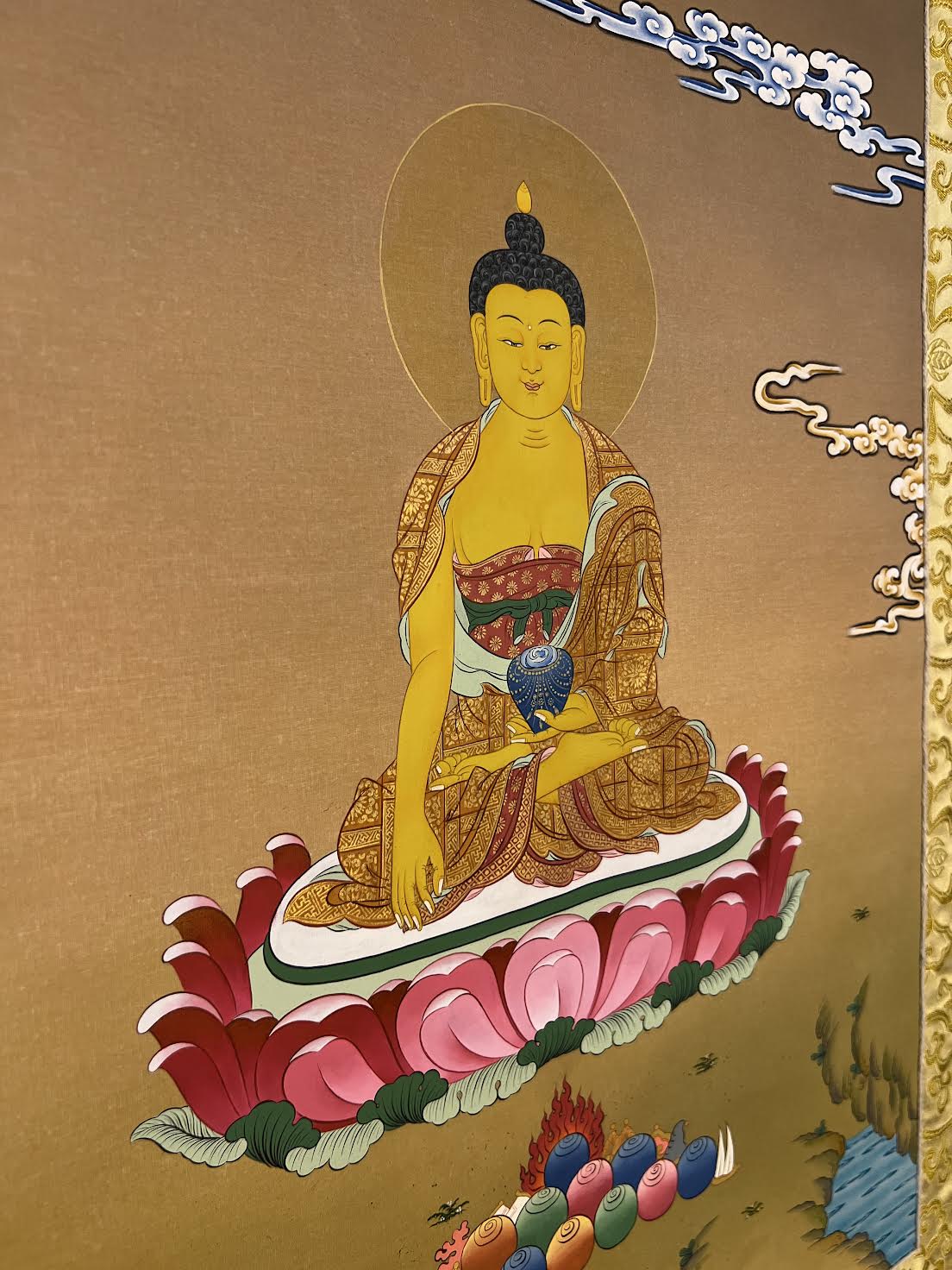 Shakyamuni Buddha Karma Gardri Style Thangka