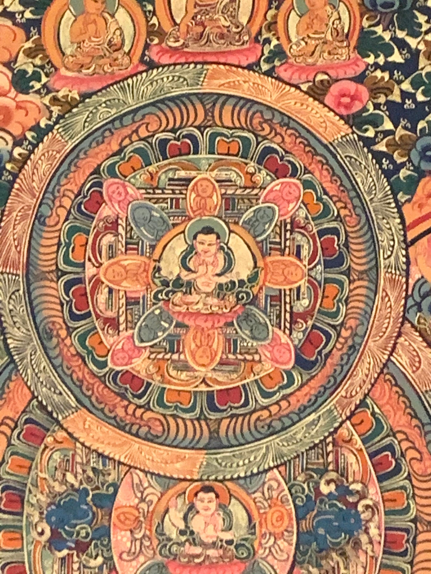 Three World Triple Mandala Thangka