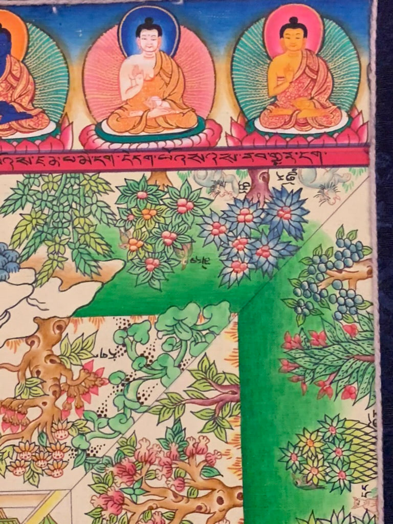 Medicine Buddha Medical Mandala Thangka