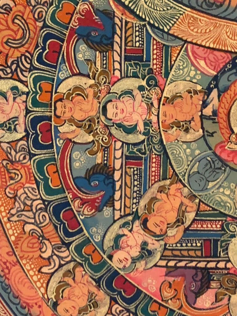 Three World Triple Mandala Thangka