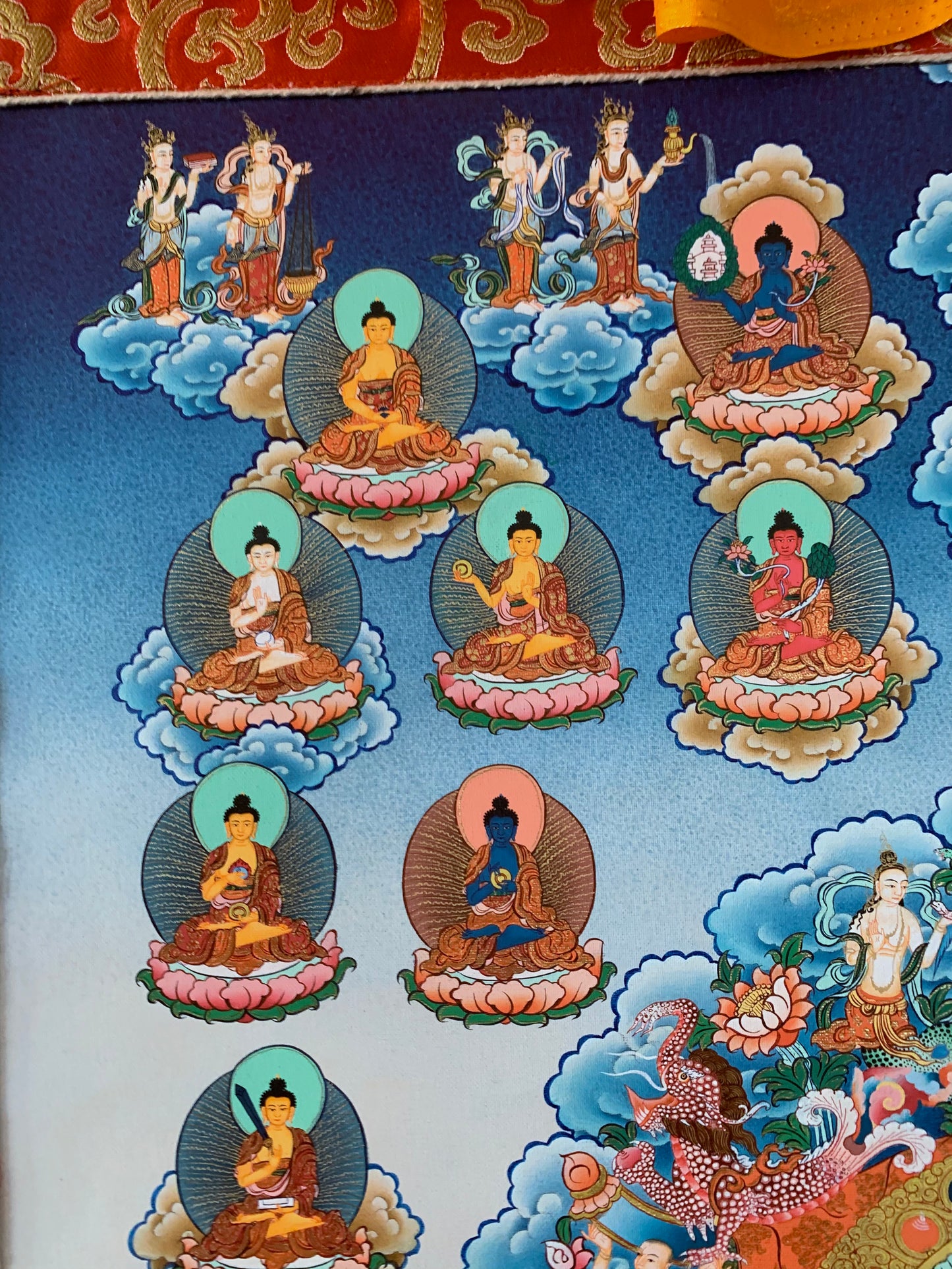 Thirty Five Buddha Thangka