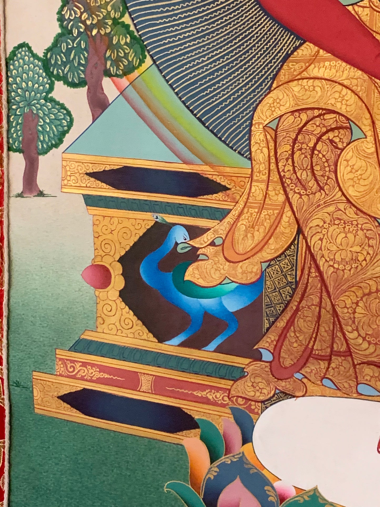 Enthroned Amitabha Thangka