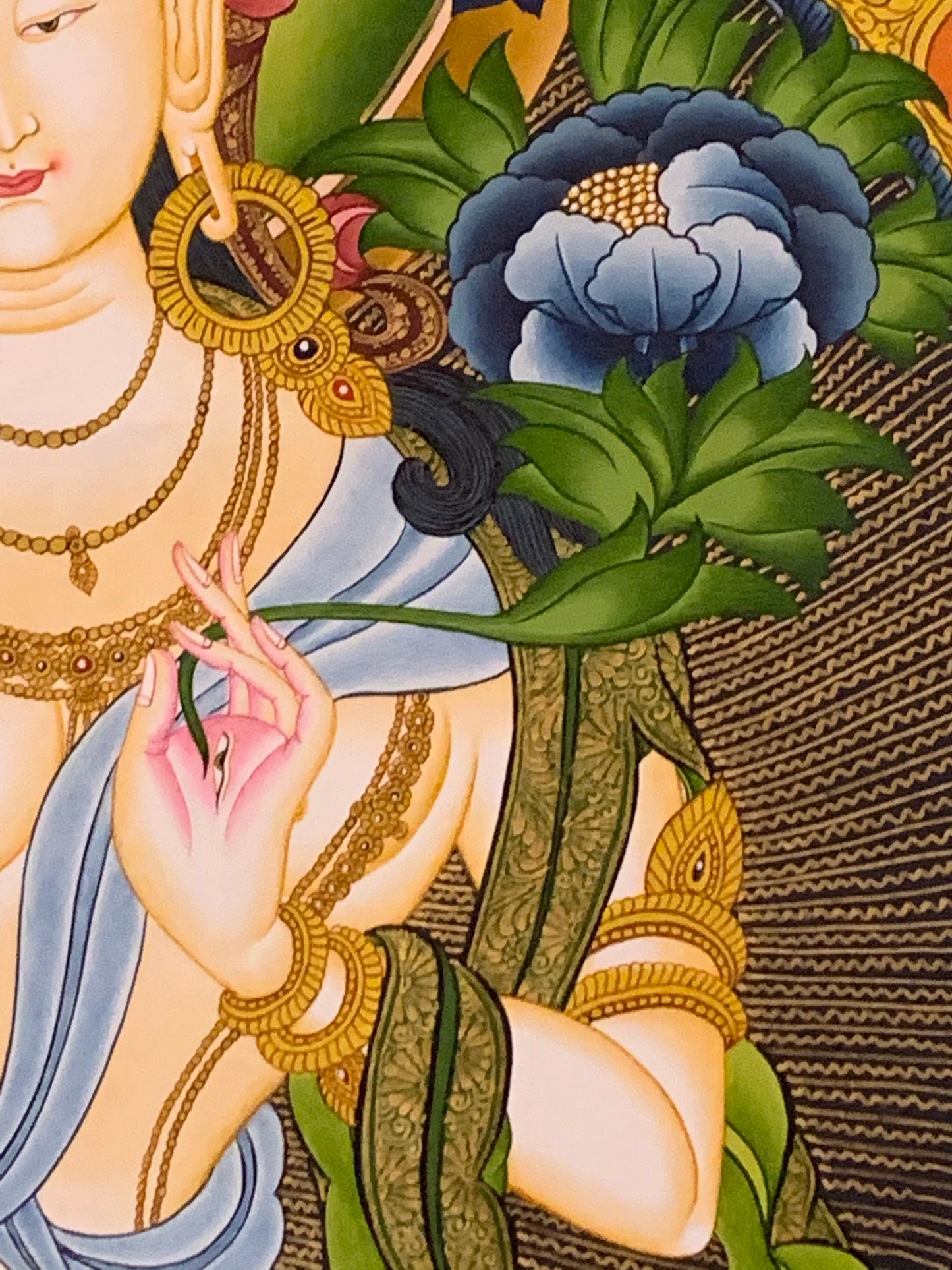 White Tara Long Life Thangka