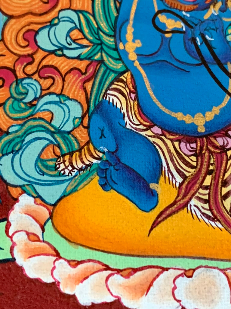 Avalokiteshvara Bird Mandala Unbrocaded Thangka