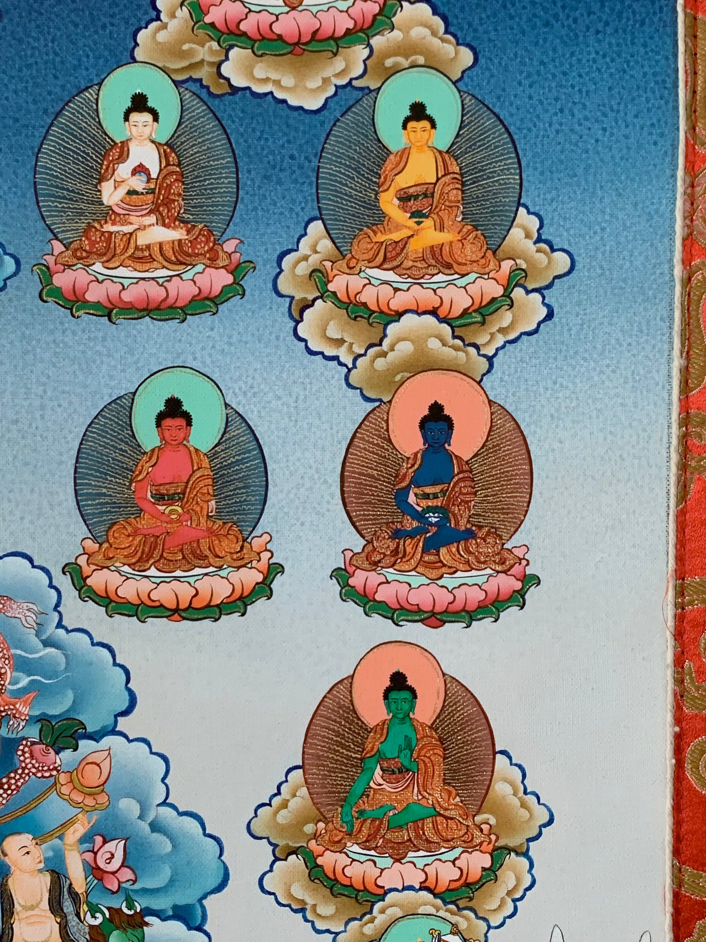 Thirty Five Buddha Thangka