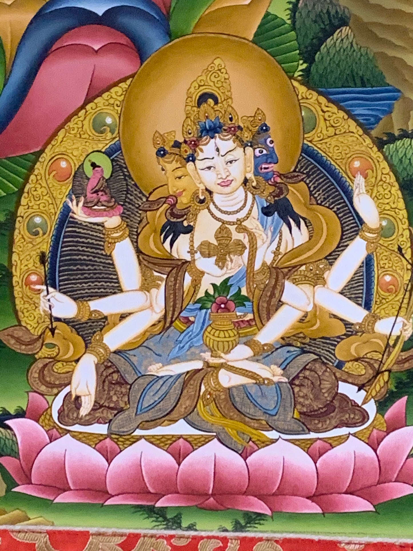 White Tara Long Life Thangka