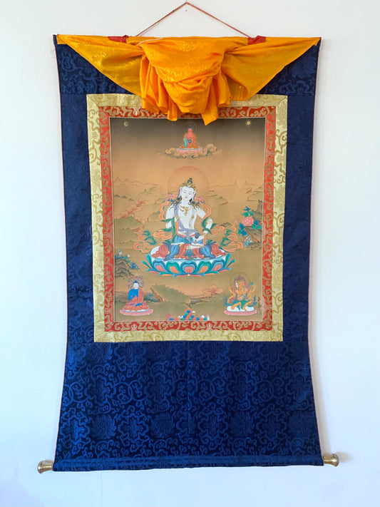 Vajrasattva Karma Gadri Thangka