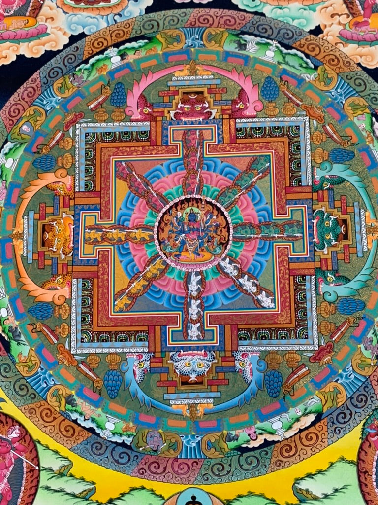 Chakrasamvara Mandala Unbrocaded Thangka