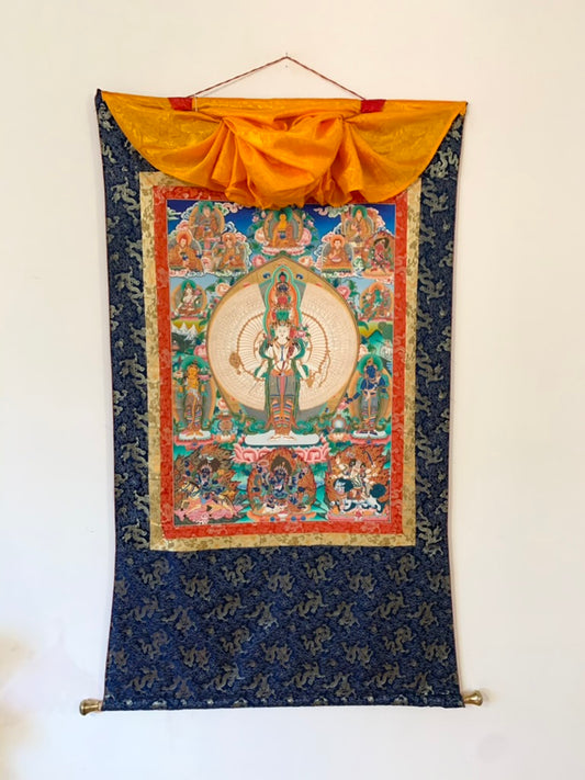 Thousand Armed Avalokiteshvara Thangka