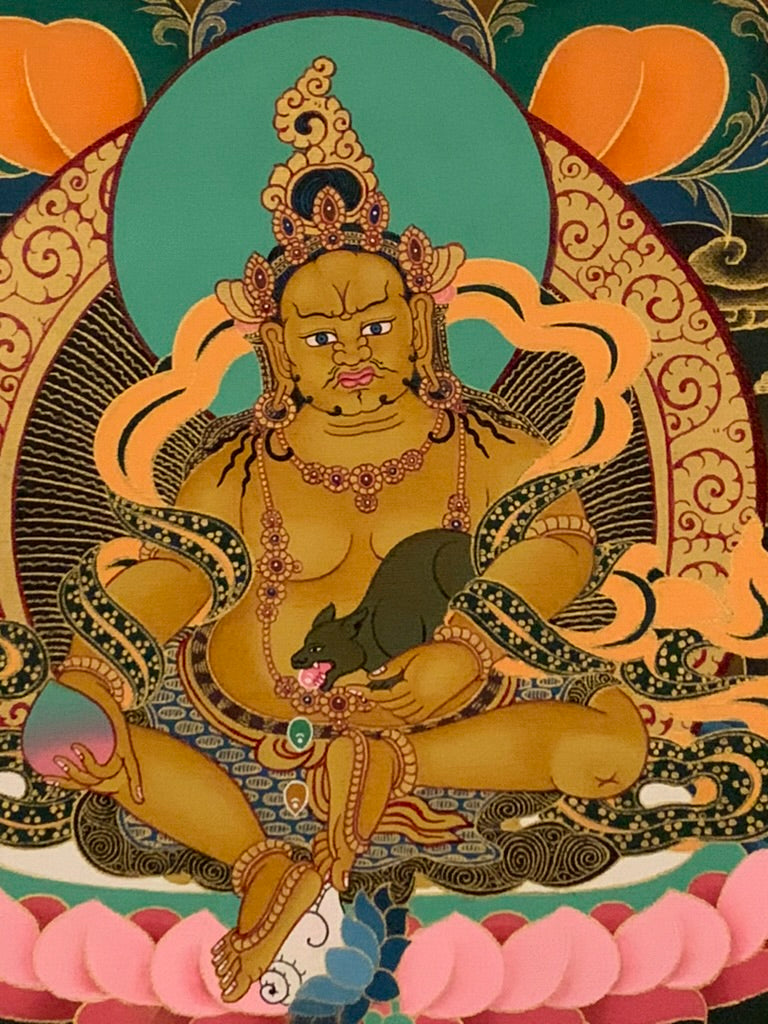 Thousand Armed Avalokiteshvara Five Dhyani Buddha Thangka