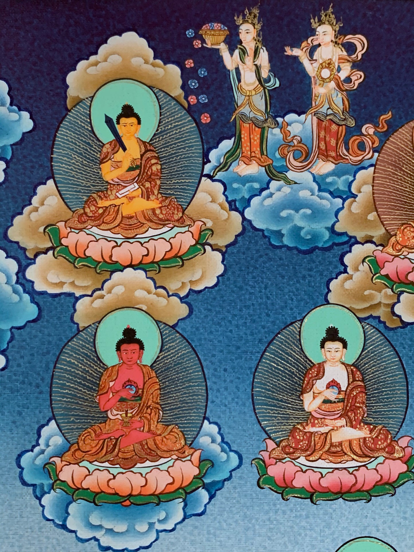 Thirty Five Buddha Thangka