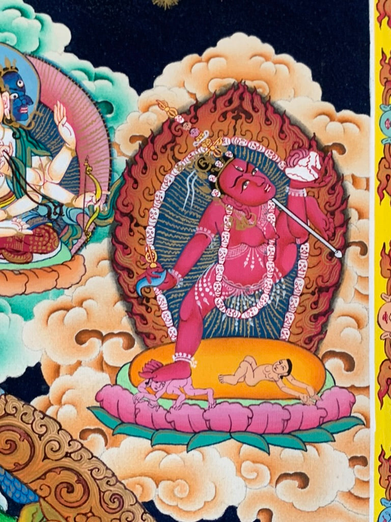 Chakrasamvara Mandala Unbrocaded Thangka