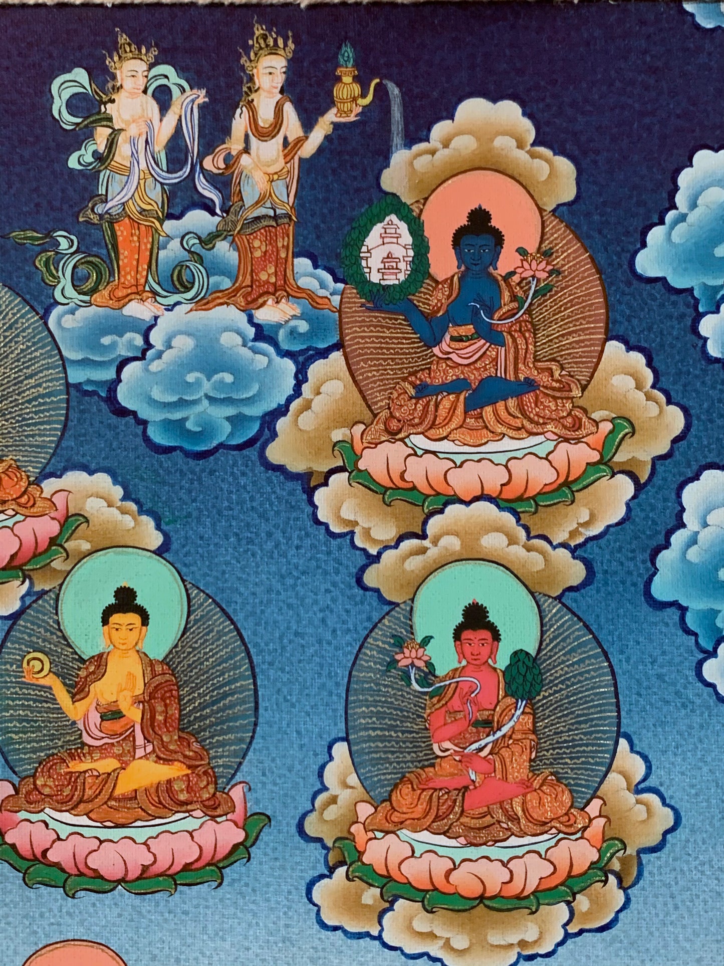 Thirty Five Buddha Thangka