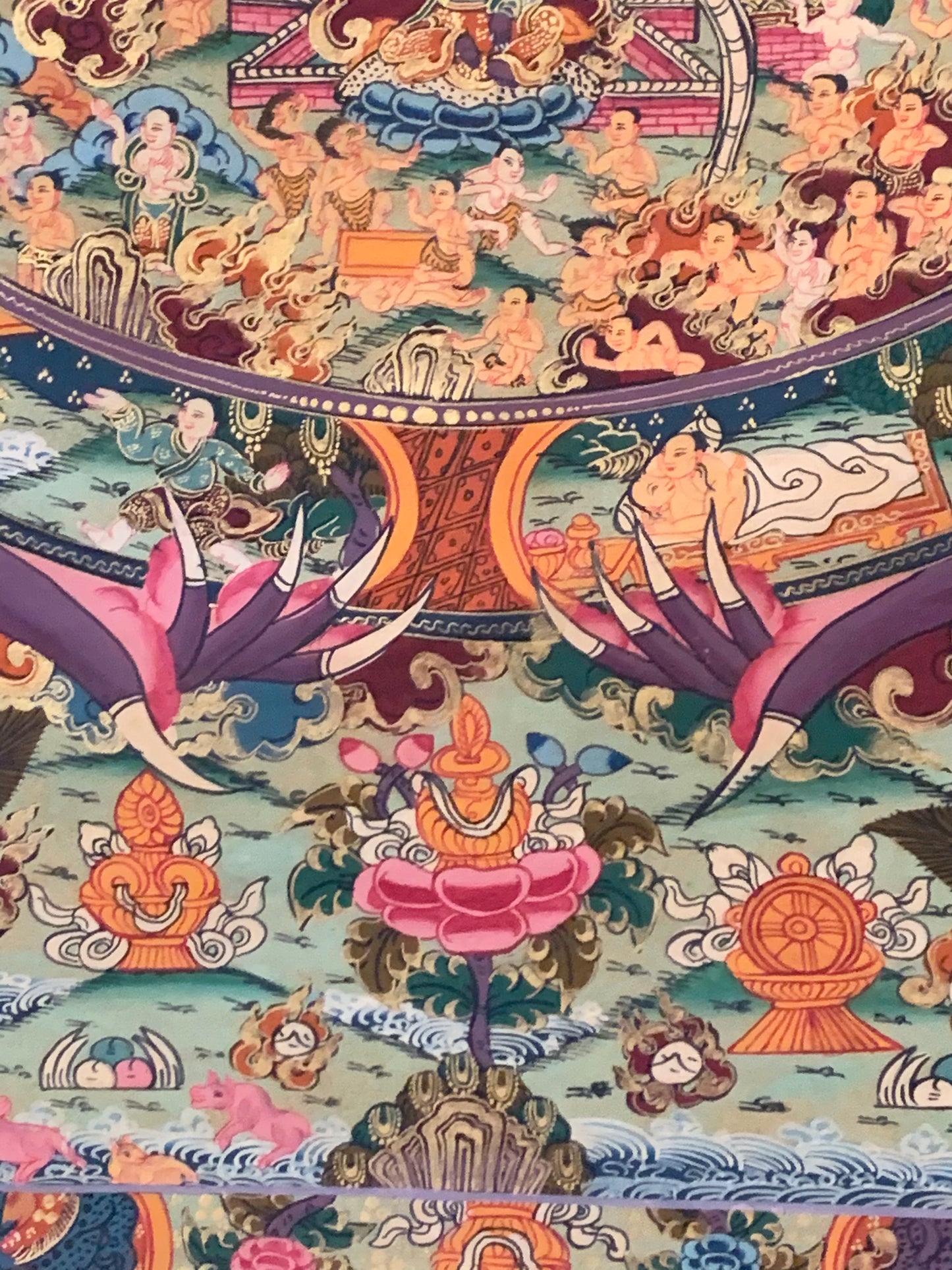 Bhavacakra Wheel of Existence Thangka