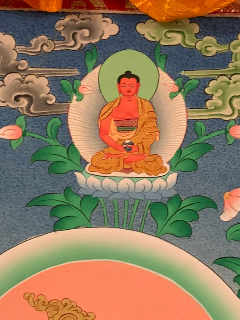 Green Tara Green Brocade Thangka