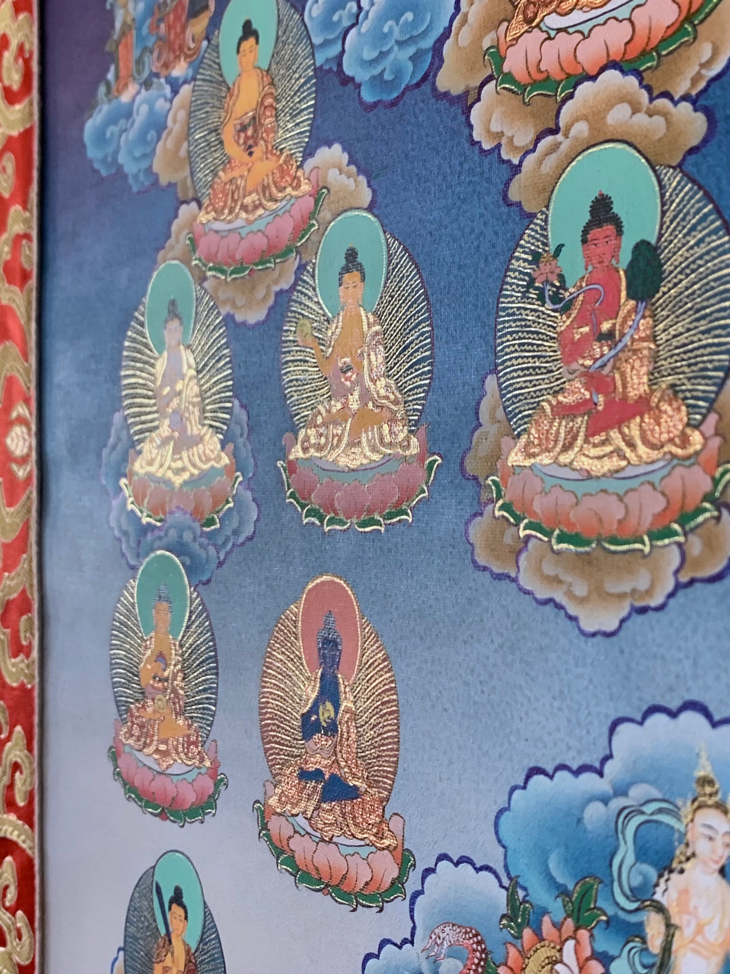 Thirty Five Buddha Thangka