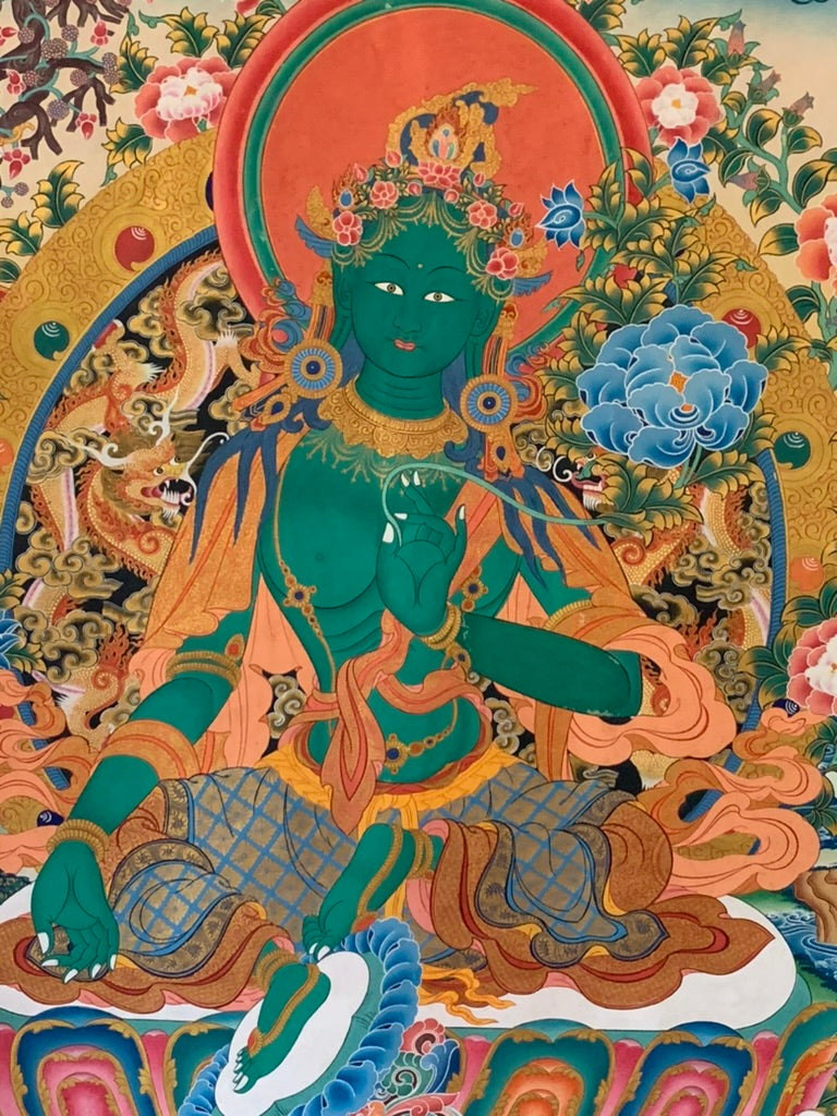 Green Tara Thangka