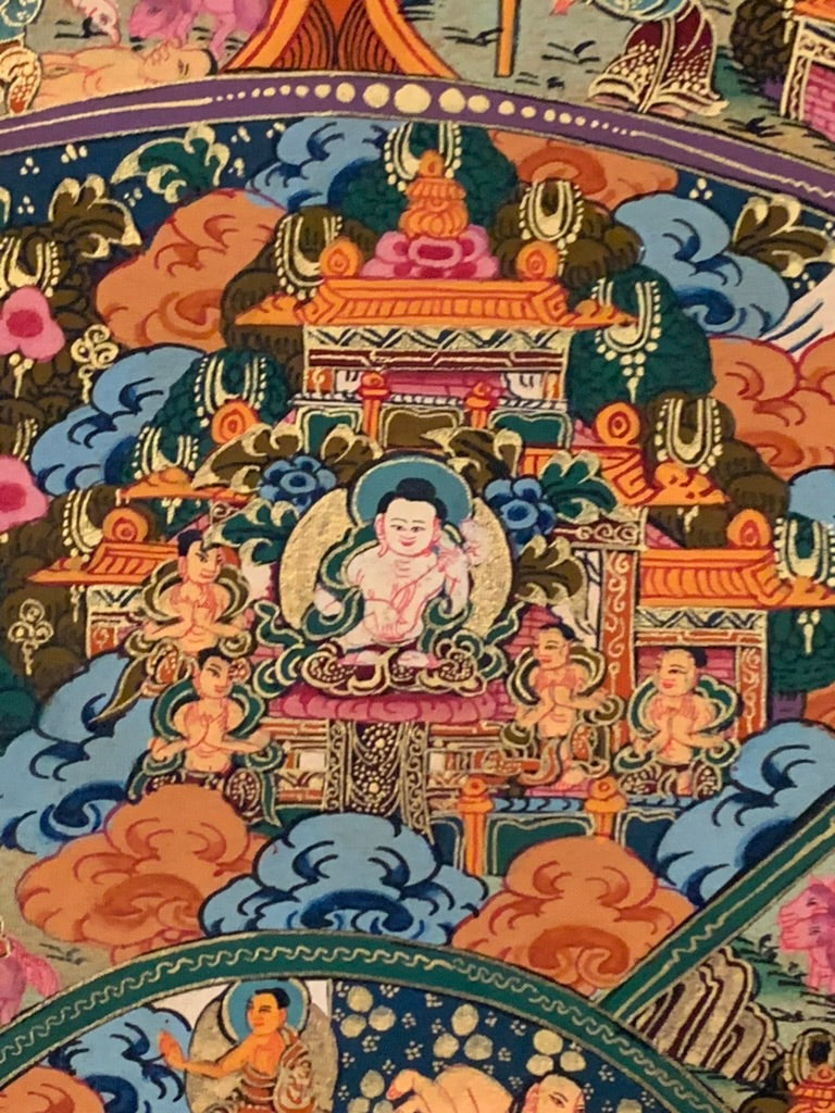 Bhavacakra Wheel of Existence Thangka