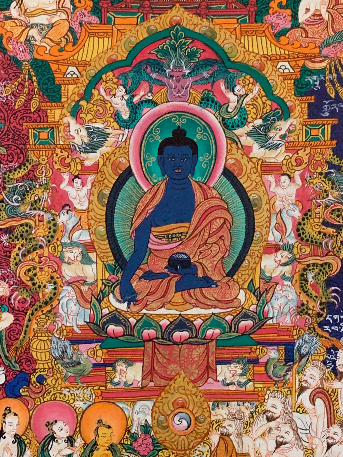 Medicine Buddha Medical Mandala Thangka