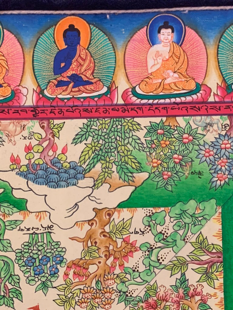 Medicine Buddha Medical Mandala Thangka