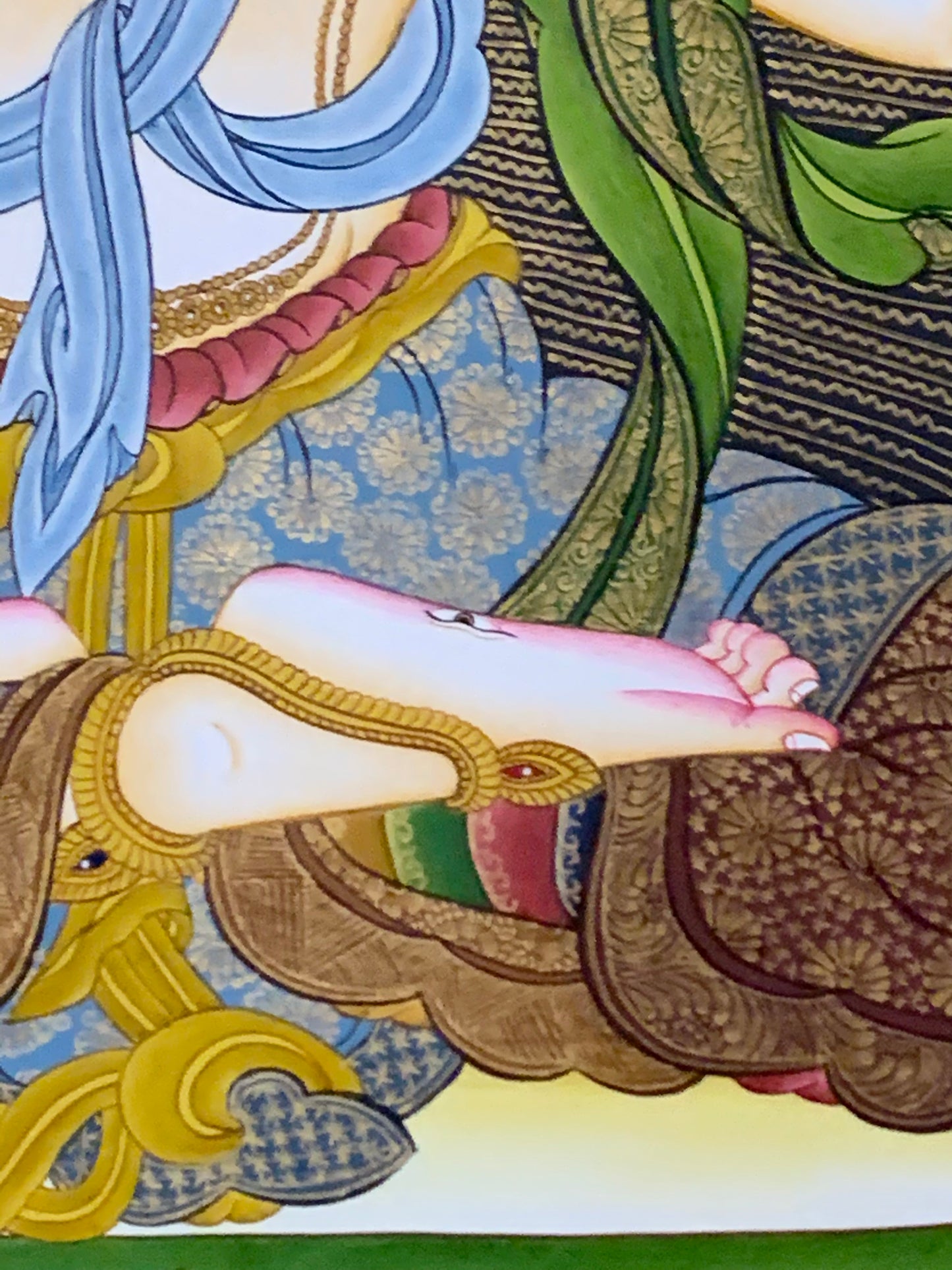 White Tara Long Life Thangka