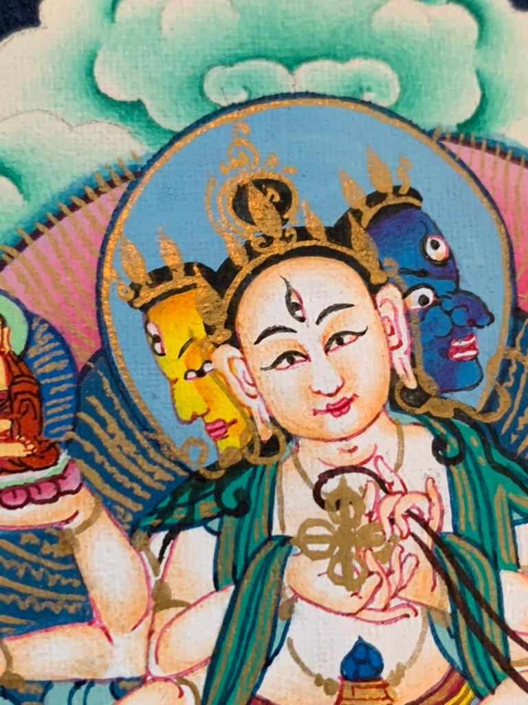 Chakrasamvara Mandala Unbrocaded Thangka