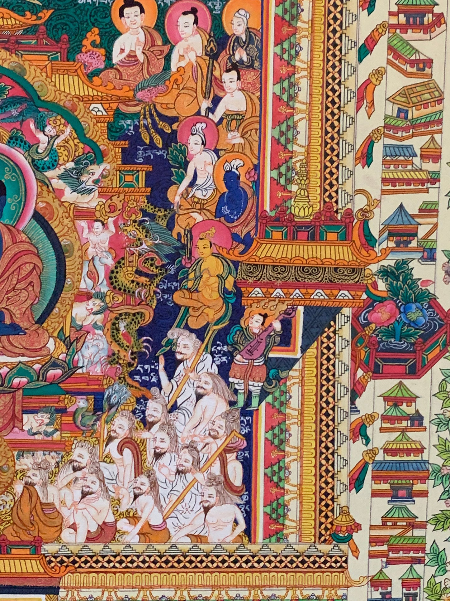 Medicine Buddha Medical Mandala Thangka