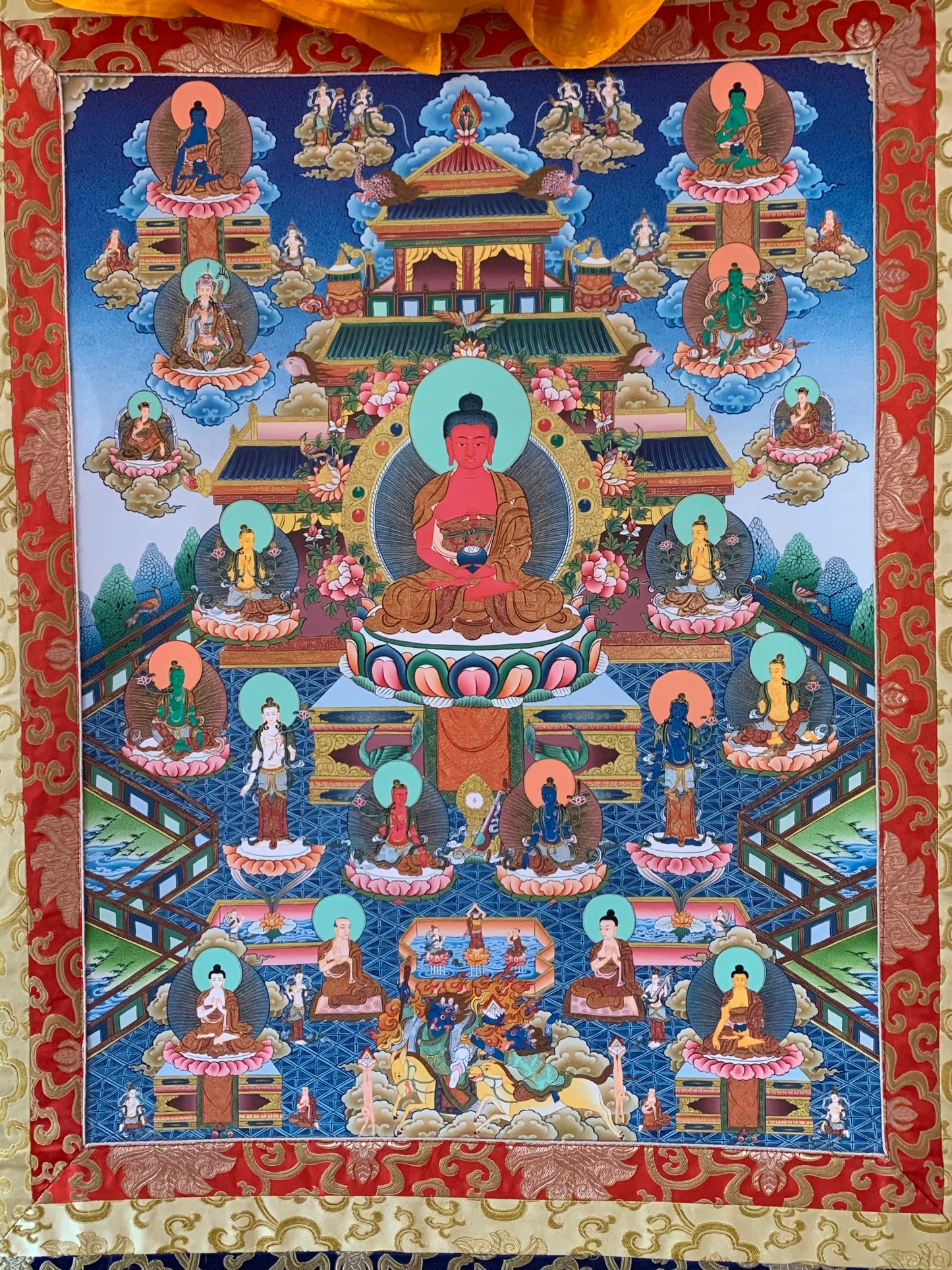 Amitabha Pureland Thangka