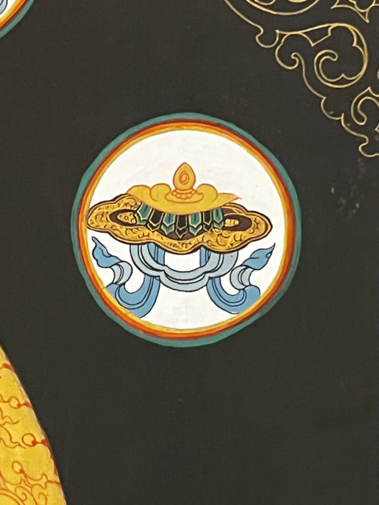 Shakyamuni Mandala Eight Auspicious Symbols Thangka