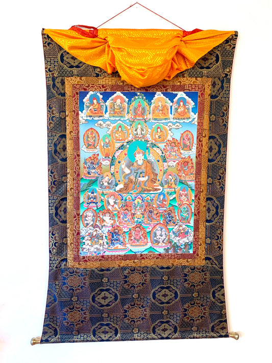 25 Disciples Guru Rinpoche Thangka