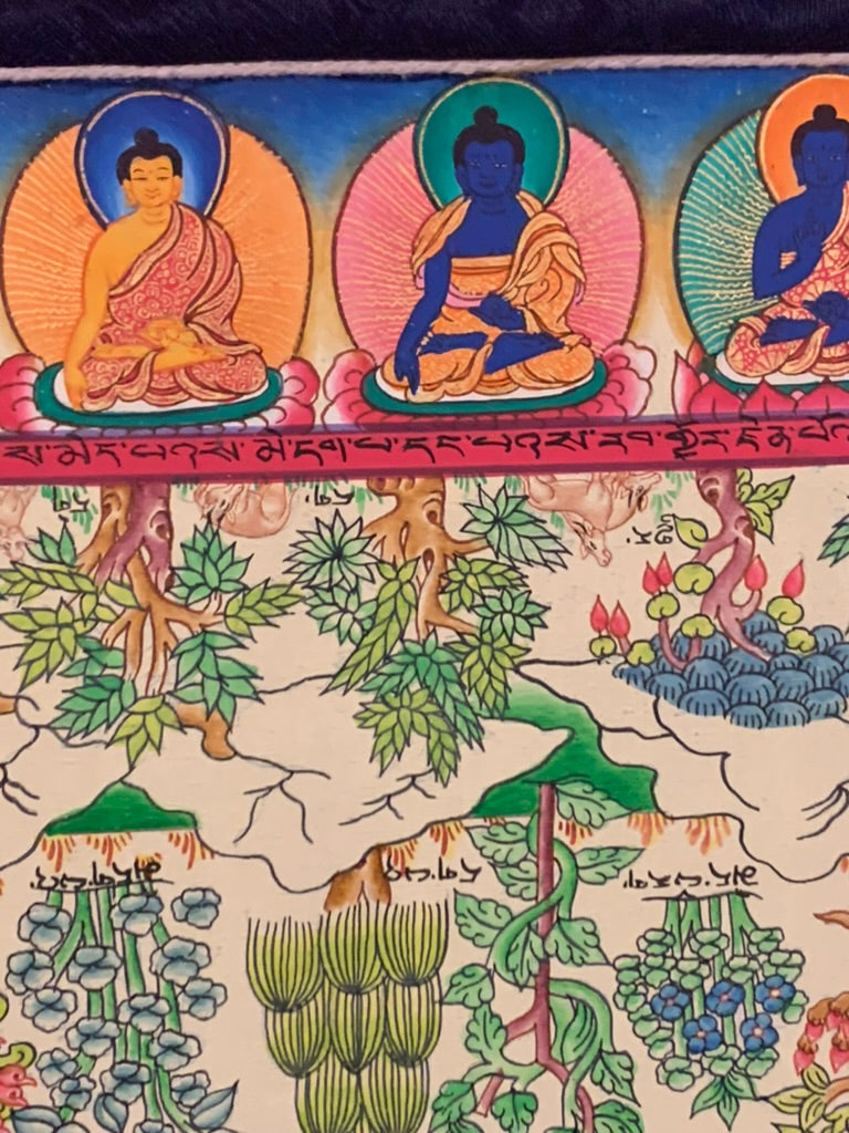 Medicine Buddha Medical Mandala Thangka