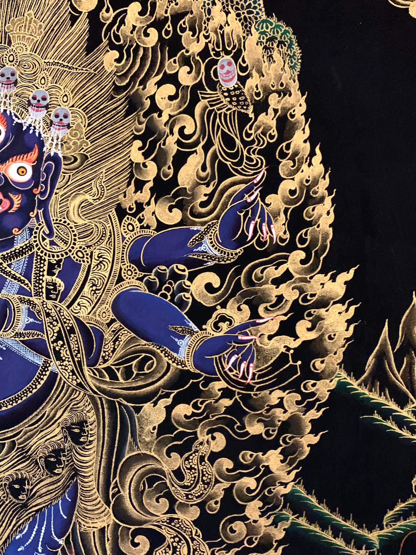 Six Armed Mahakala Thangka