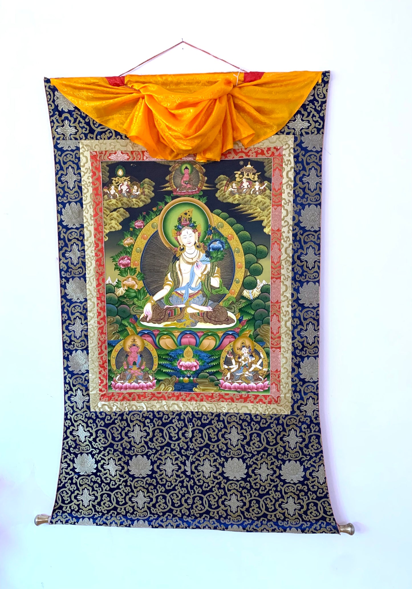 White Tara Long Life Thangka