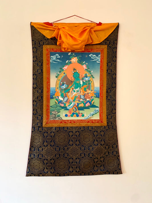 Green Tara Thangka