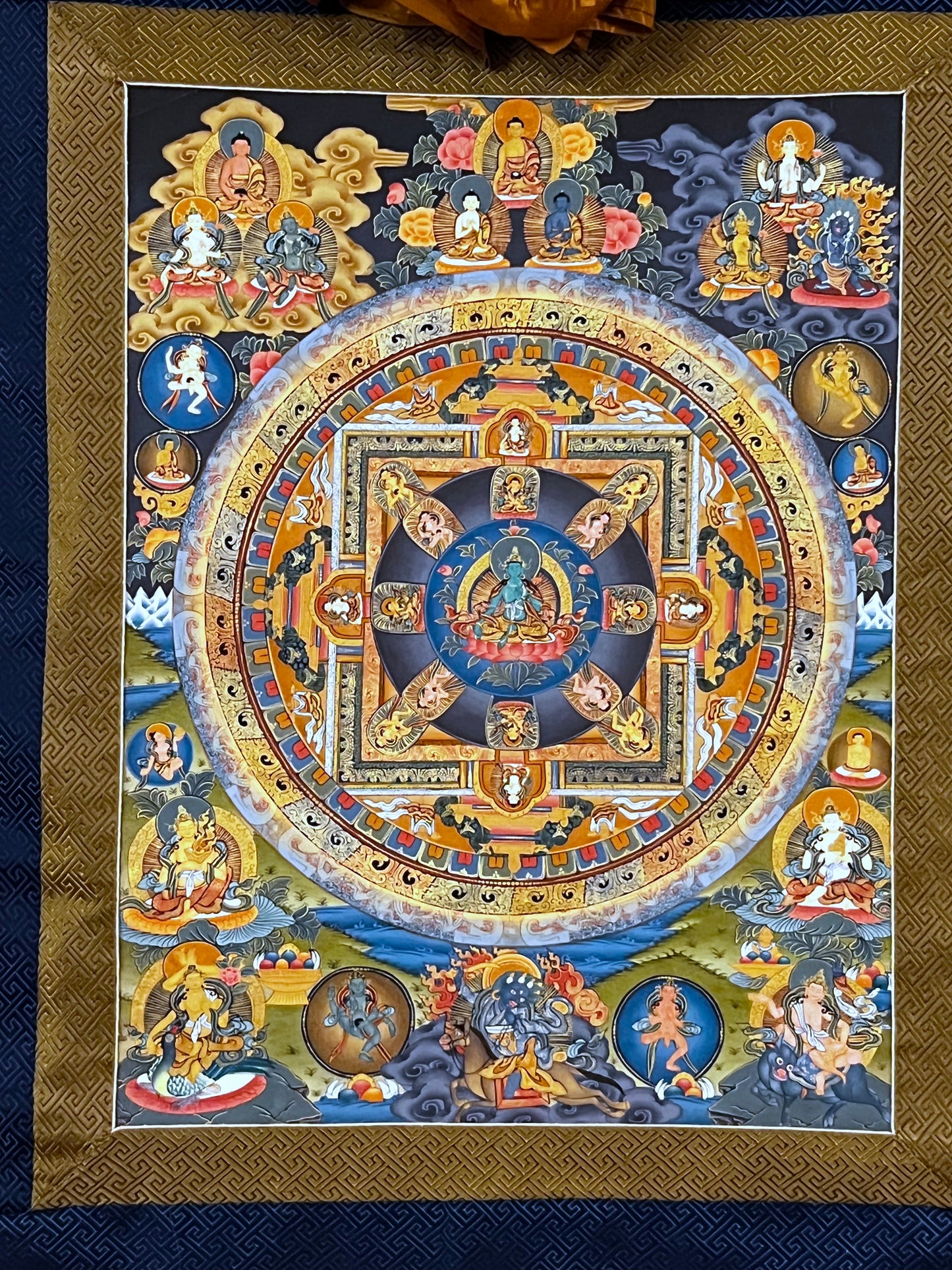 Green Tara Mandala Thangka