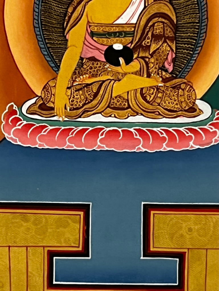 Shakyamuni Mandala Eight Auspicious Symbols Thangka