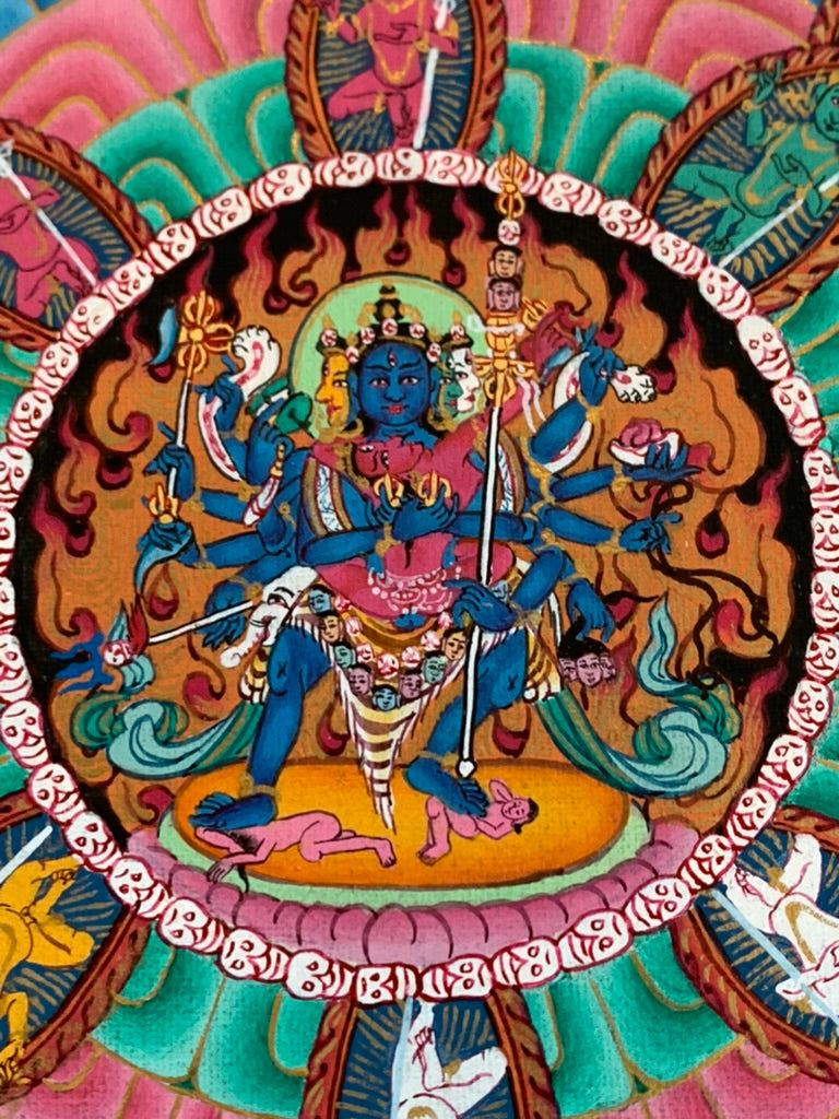 Chakrasamvara Mandala Unbrocaded Thangka