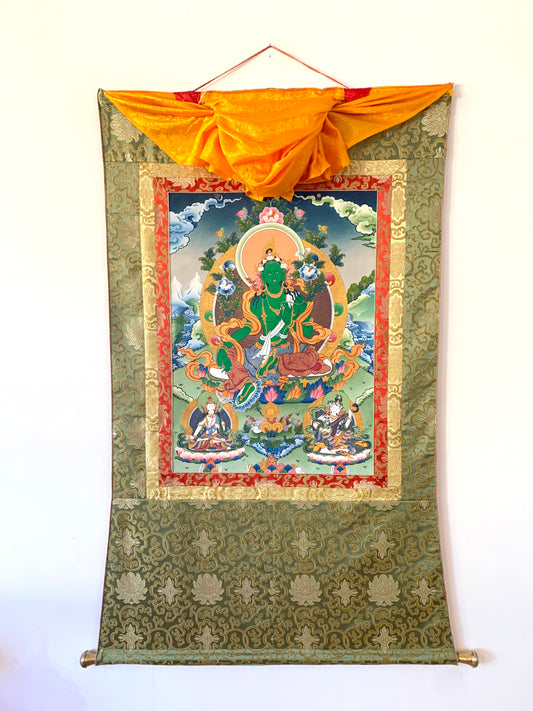 Green Tara Thangka