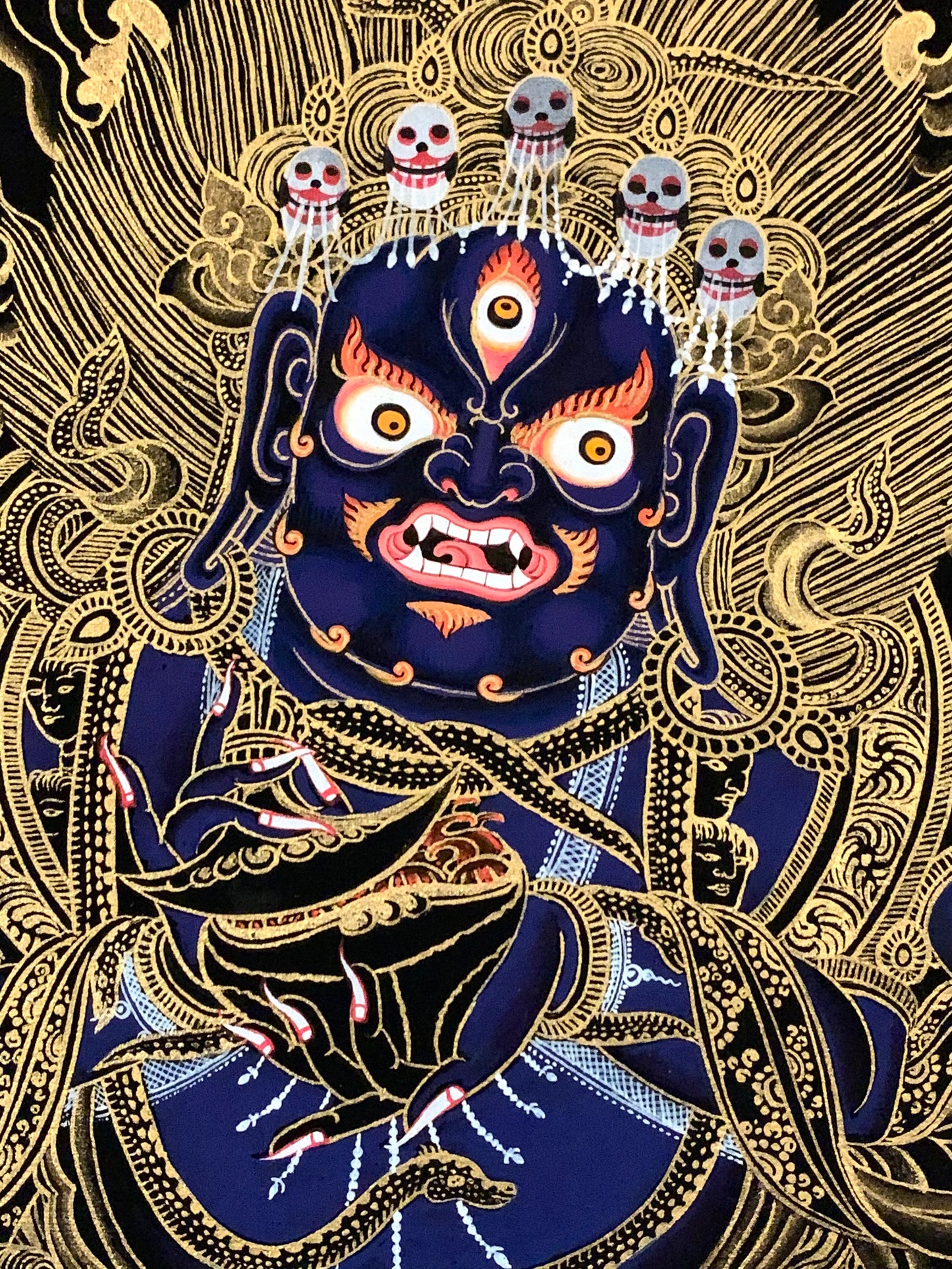 Six Armed Mahakala Thangka