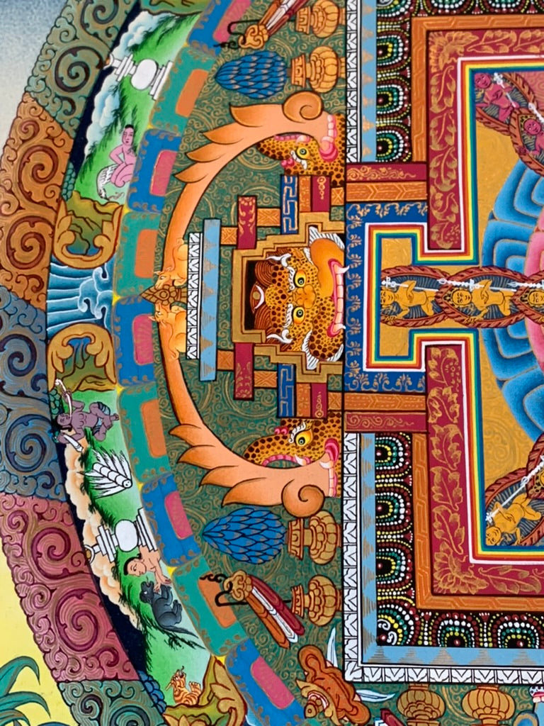 Chakrasamvara Mandala Unbrocaded Thangka