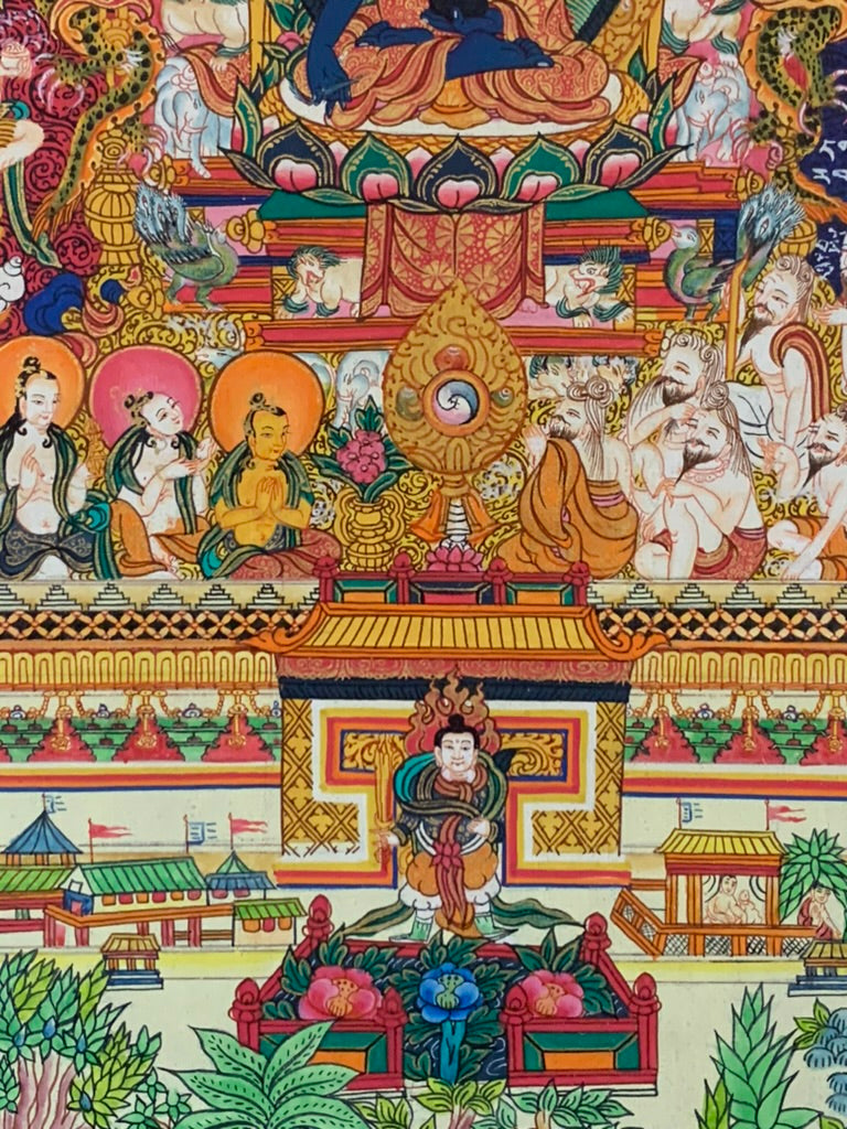 Medicine Buddha Medical Mandala Thangka