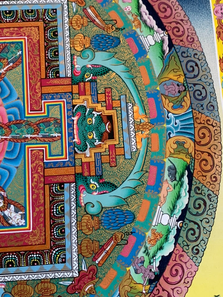 Chakrasamvara Mandala Unbrocaded Thangka