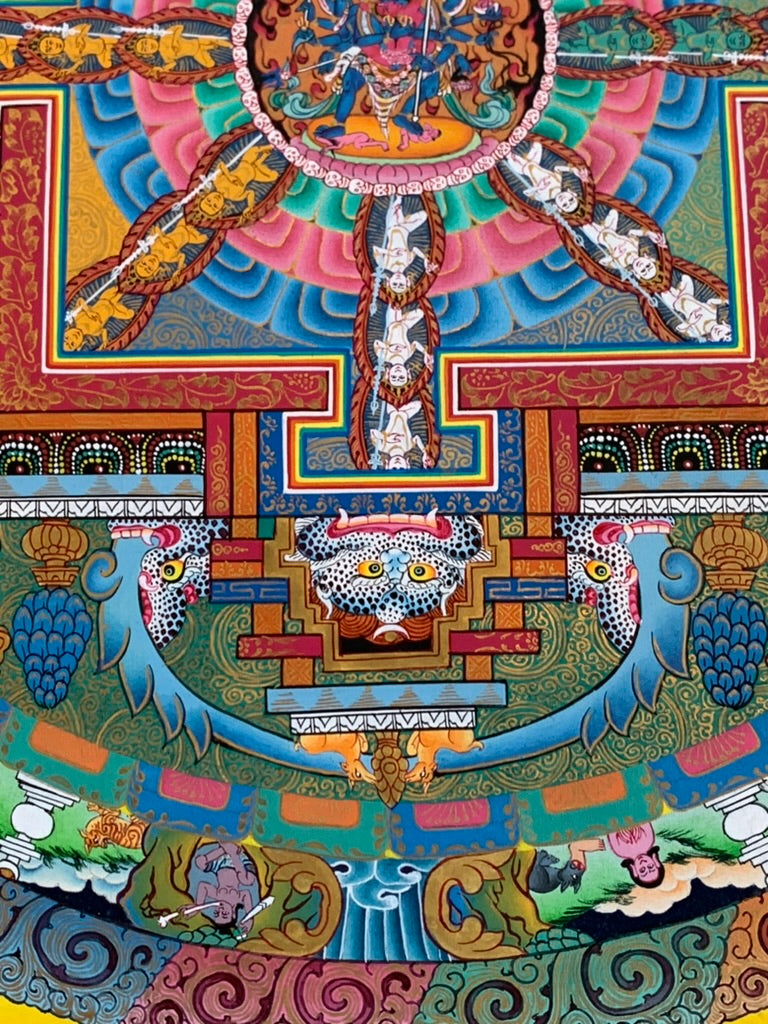 Chakrasamvara Mandala Unbrocaded Thangka