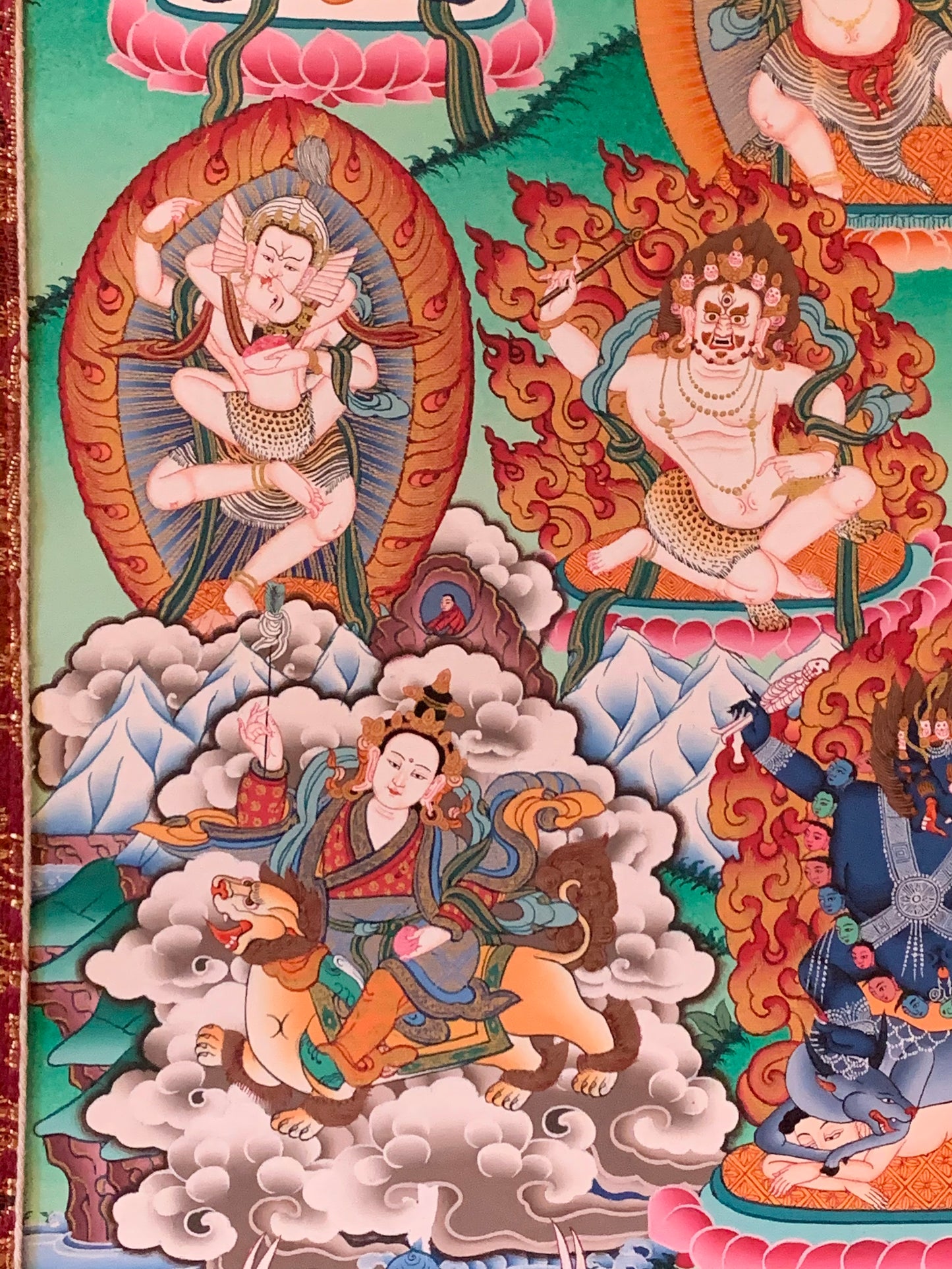 25 Disciples Guru Rinpoche Thangka