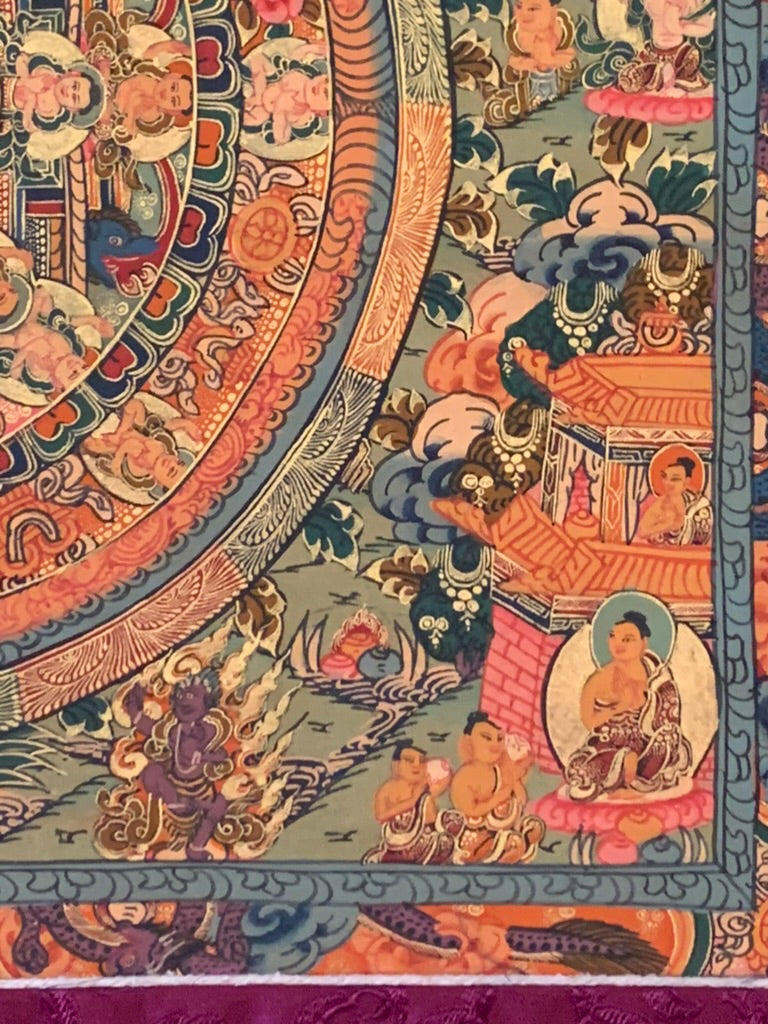 Three World Triple Mandala Thangka