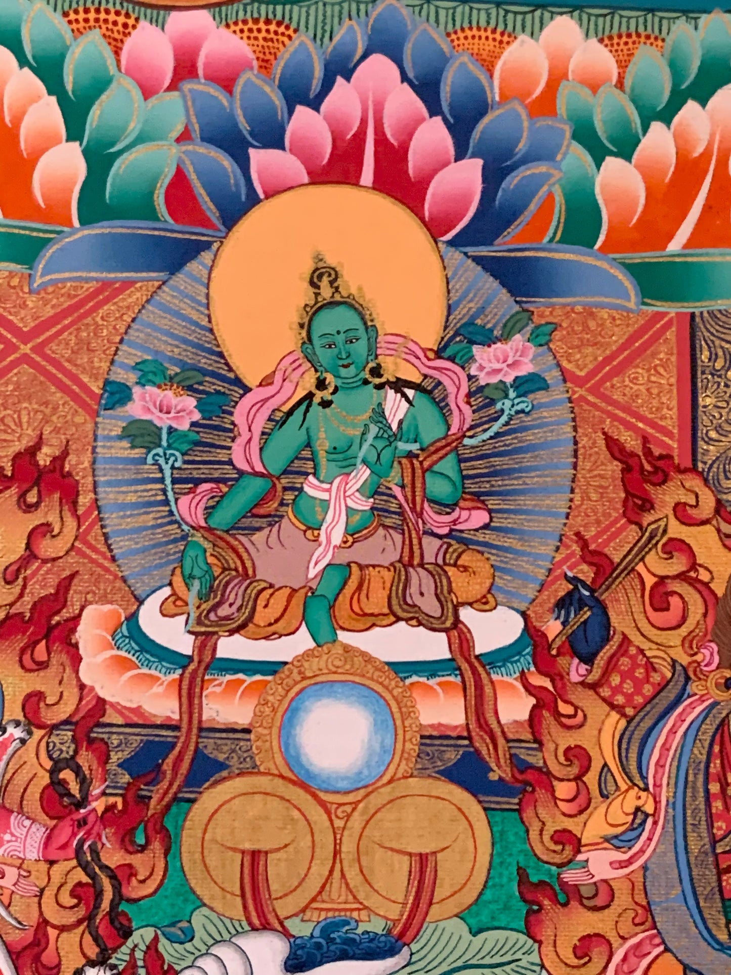 25 Disciples Guru Rinpoche Thangka