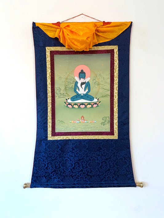 Samantabhadra With Consort Karma Gadri Thangka