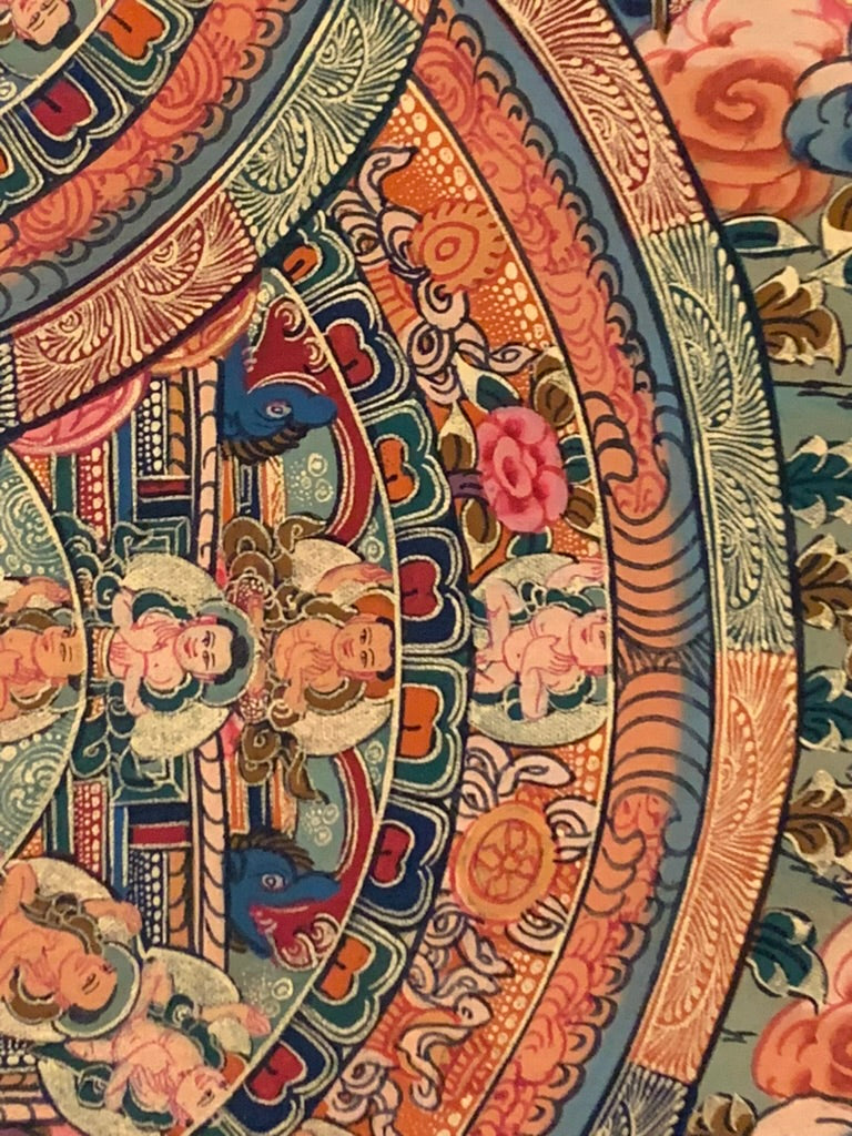 Three World Triple Mandala Thangka