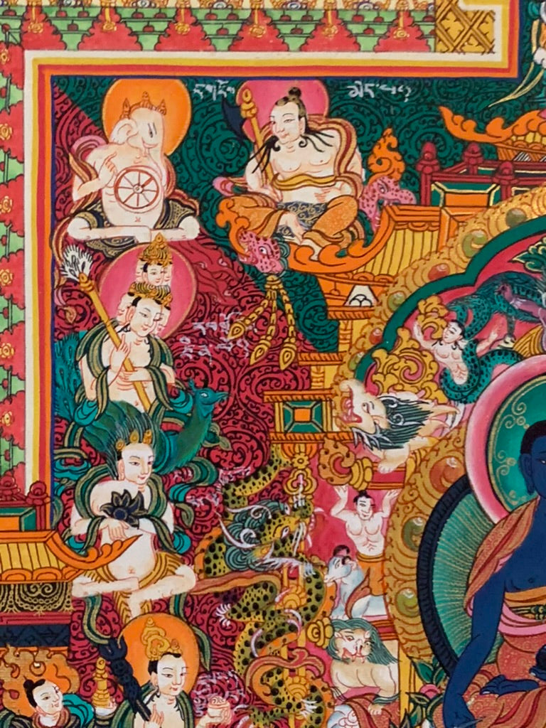 Medicine Buddha Medical Mandala Thangka